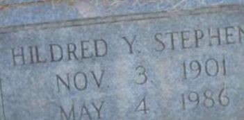 Hildred Y Stephens on Sysoon