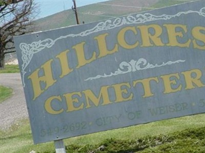 Hillcrest Cemetery on Sysoon