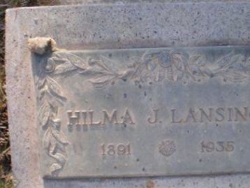 Hilma J Lansing on Sysoon