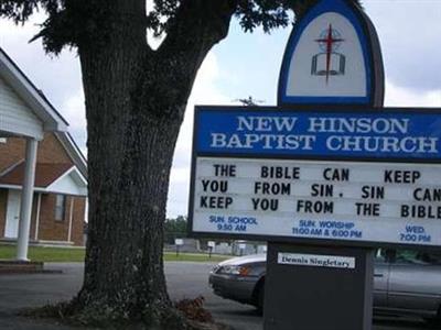 New Hinson Baptist Church Cemetery on Sysoon