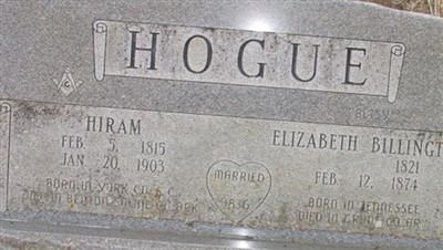 Hiram Hogue on Sysoon