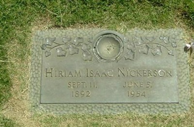 Hiram Isaac Nickerson on Sysoon
