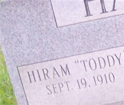 Hiram "Toddy" Halford on Sysoon