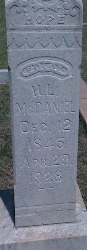 H L McDaniel on Sysoon