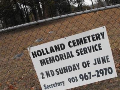 Holland Cemetery on Sysoon