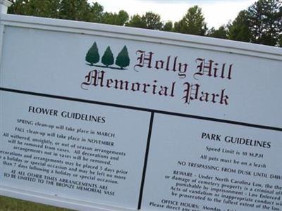 Holly Hill Memorial Park on Sysoon