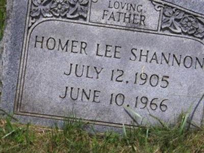 Homer Lee Shannon on Sysoon