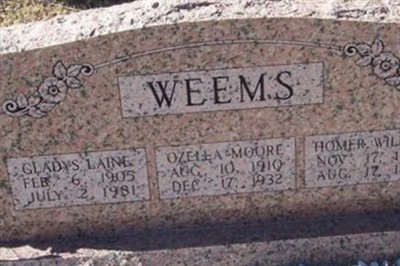 Homer William Weems on Sysoon