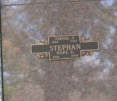 Hope E. Underwood Stephan on Sysoon