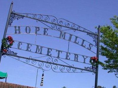 Hope Mills Cemetery on Sysoon