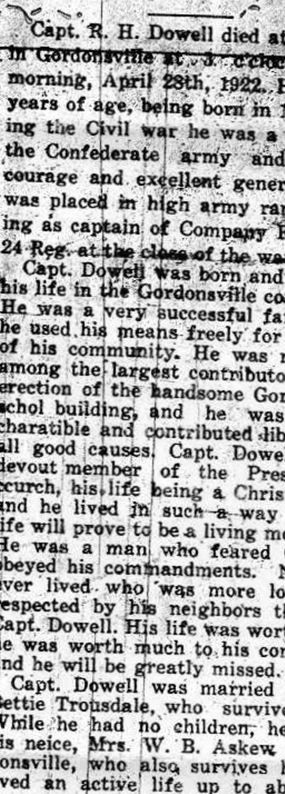 Horace P. Dowell on Sysoon
