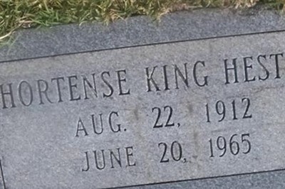 Hortense King Hester on Sysoon