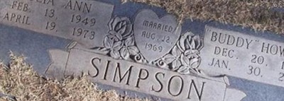 Howard "Buddy" Simpson, Find a grave on Sysoon Howard "Buddy" Simpson on Sysoon