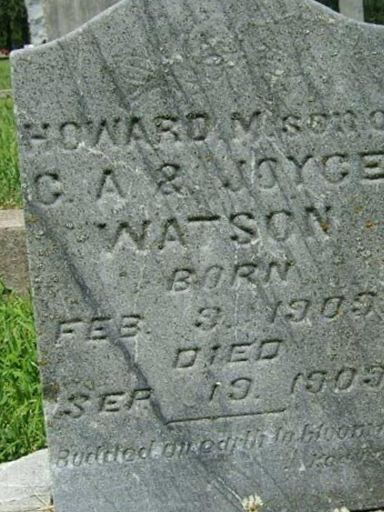 Howard M Watson on Sysoon