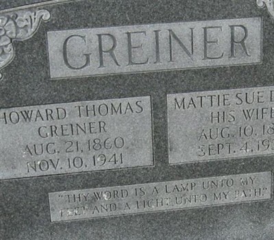 Howard Thomas Greiner on Sysoon