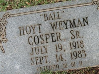 Hoyt Weyman Cosper, Sr on Sysoon