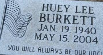 Huey Lee "Sam" Burkett on Sysoon