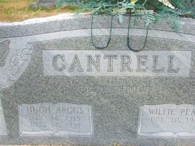 Hugh Argus Cantrell on Sysoon