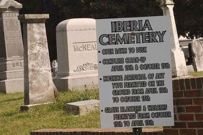 Iberia Cemetery on Sysoon