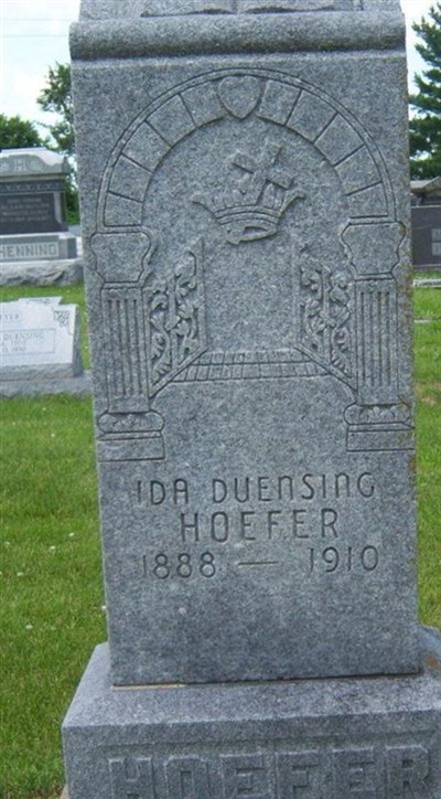 Ida Duensing Hoefer on Sysoon