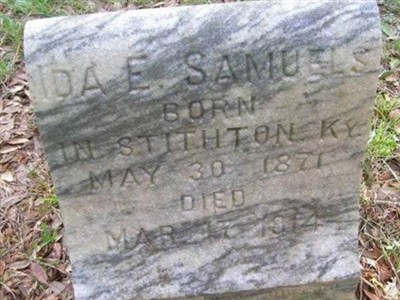 Ida E SAMUELS on Sysoon