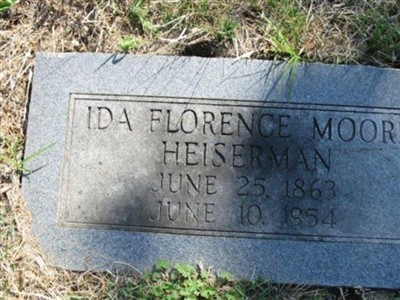 Ida Florence Moore Heiserman on Sysoon