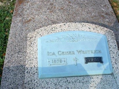 Ida Geiser Westrich on Sysoon