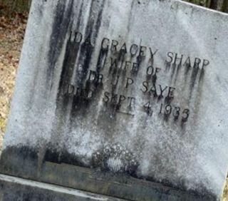 Ida Gracey Sharp Saye on Sysoon