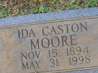 Ida Hayes Caston Moore on Sysoon