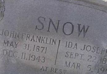 Ida Josephine Canter Snow on Sysoon