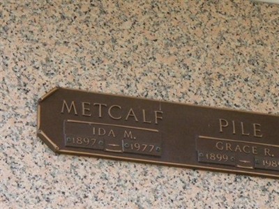 Ida M. Wright Metcalf on Sysoon