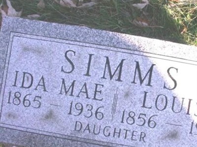 Ida May Mahan Simms on Sysoon