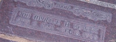 Ida Myrtle Hunter Severe on Sysoon