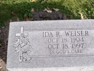 Ida R. Weiser on Sysoon