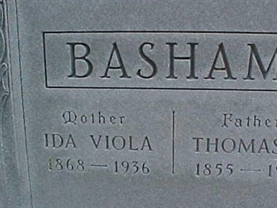 Ida Viola Basham on Sysoon