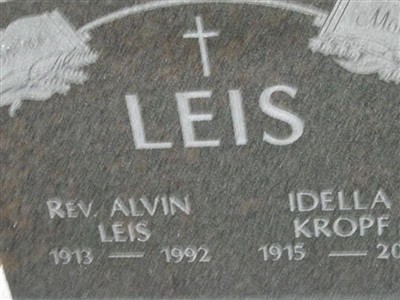 Idella Kropf Leis on Sysoon