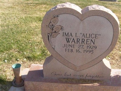Ima L. "Alice" Warren on Sysoon