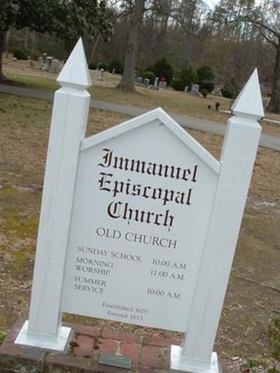 Immanuel Episcopal Church Cemetery on Sysoon