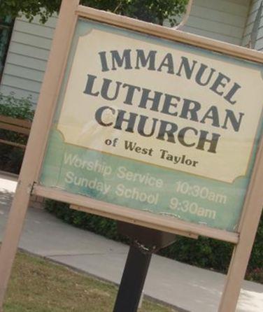 Immanuel Lutheran Church Cemetery on Sysoon