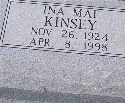 Ina Mae Kinsey on Sysoon
