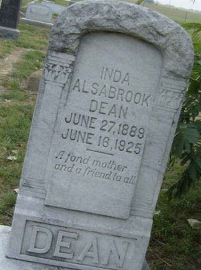 Inda Alsabrook Dean on Sysoon
