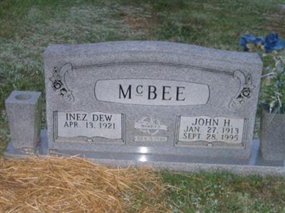 Inez Dew McBee on Sysoon