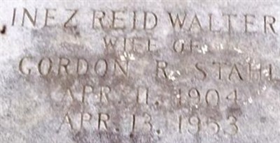 Inez Reid Walters Stahl on Sysoon
