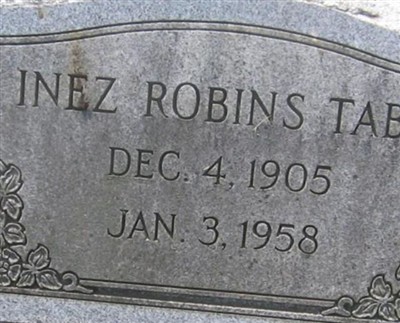Inez Robins Tabb on Sysoon