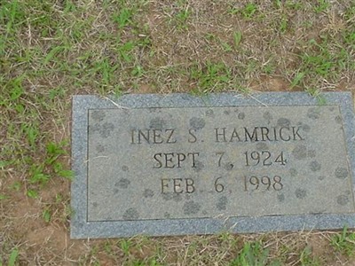 Inez S. Hamrick on Sysoon