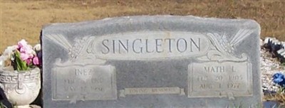 Inez Tilda Lenard Singleton on Sysoon
