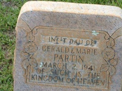 Inf. Dau. of Gerald & Marie Partin on Sysoon