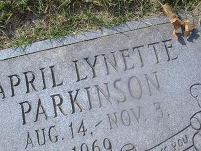 Infant April Lynette Parkinson on Sysoon