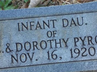Infant Daughter Pyron on Sysoon