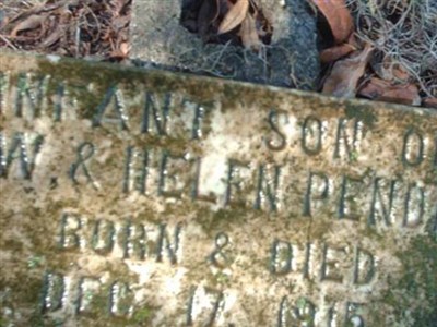 Infant Son Pender on Sysoon